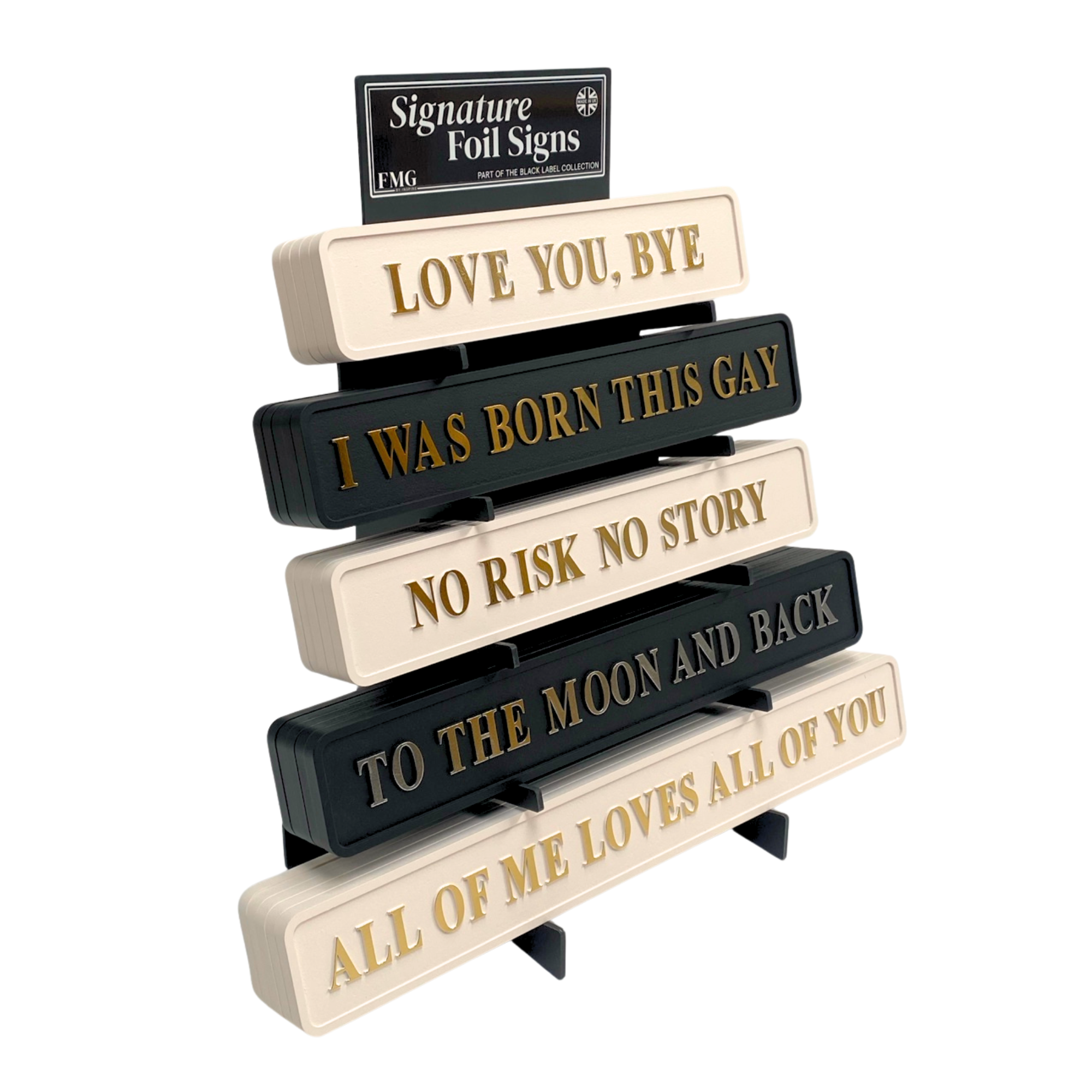 Table Top Display Stand | Signature Foil Signs