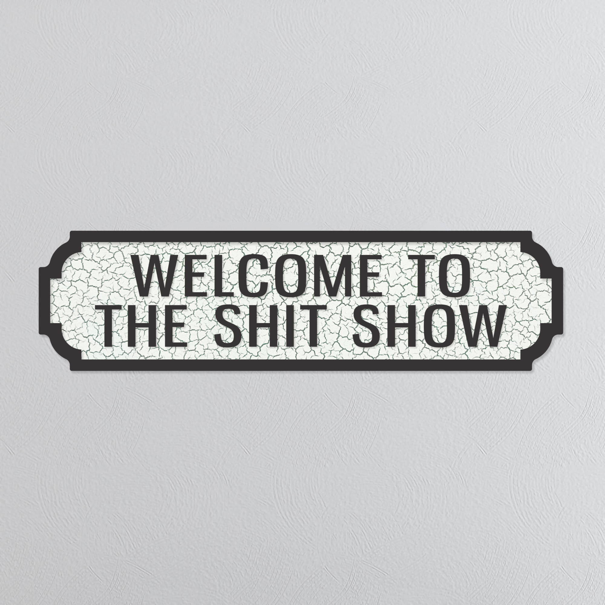 Welcome To The Shit Show - Vintage Street Sign