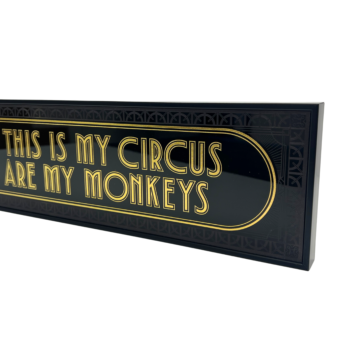 Turns Out This Is My Circus & These Are My Monkeys - Signature Foil Frame