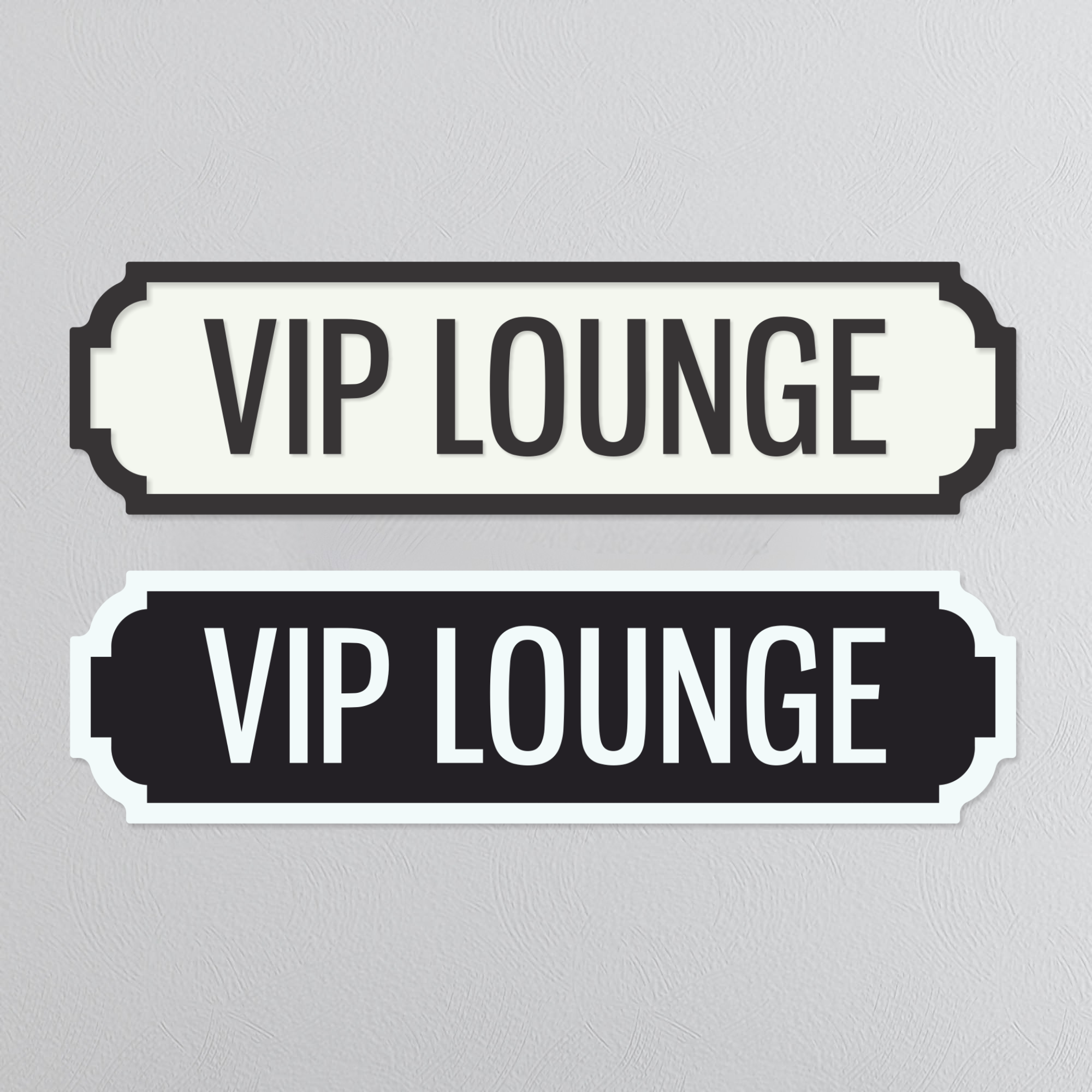 VIP Lounge - Vintage Street Sign