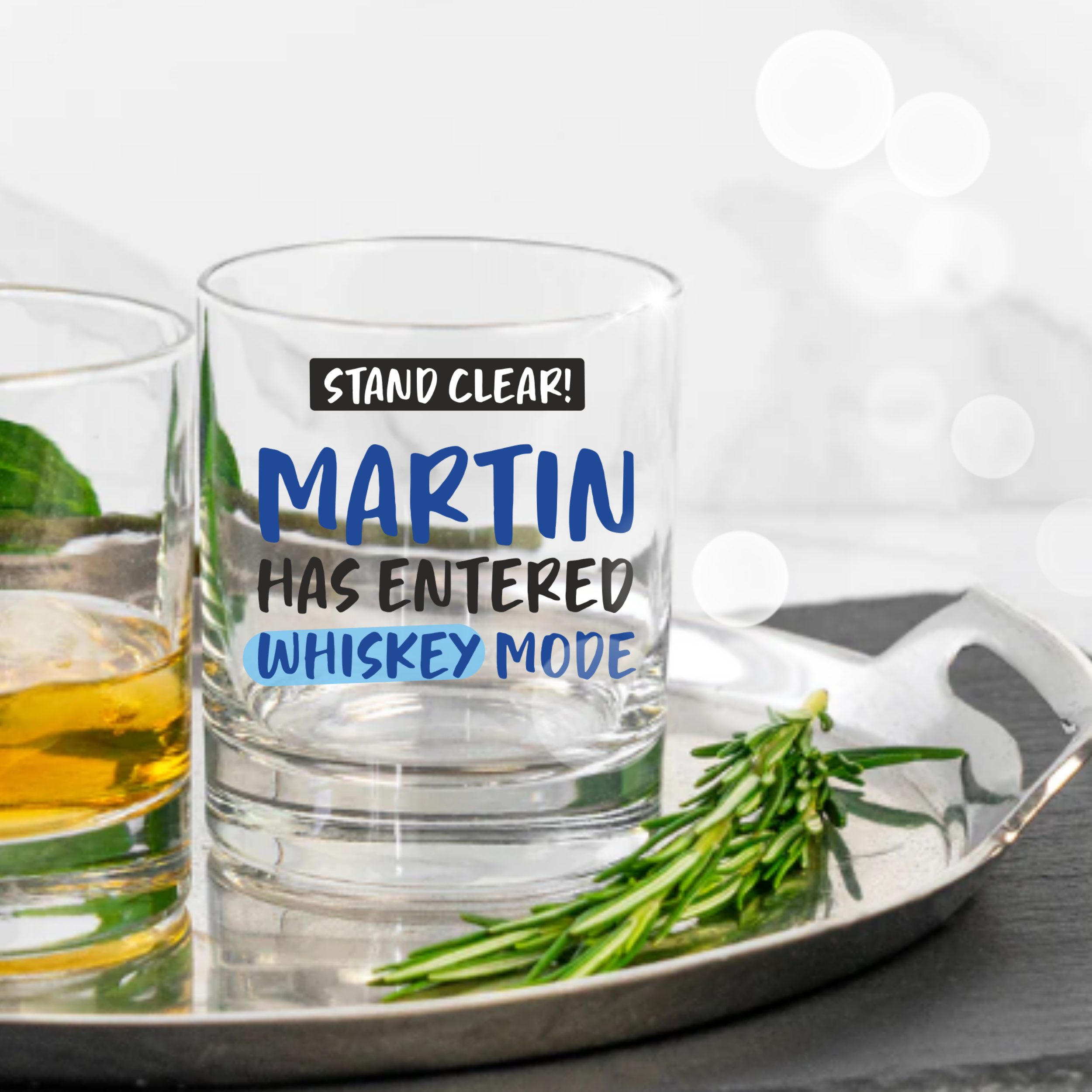 Personalised Whiskey Tumbler - Drink Glass