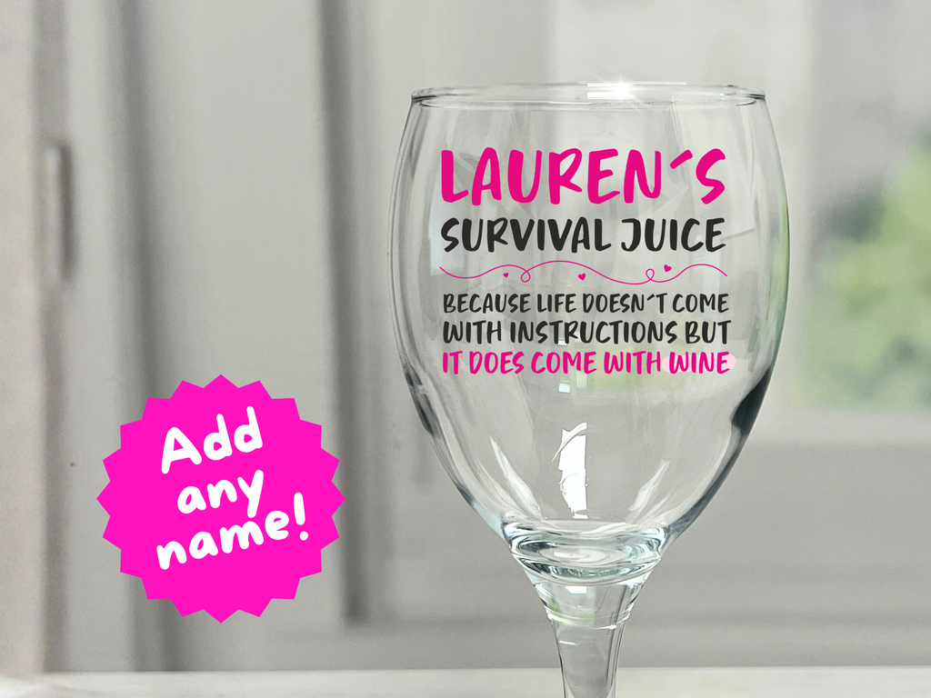 Personalised Wine Glass - Drink Glass