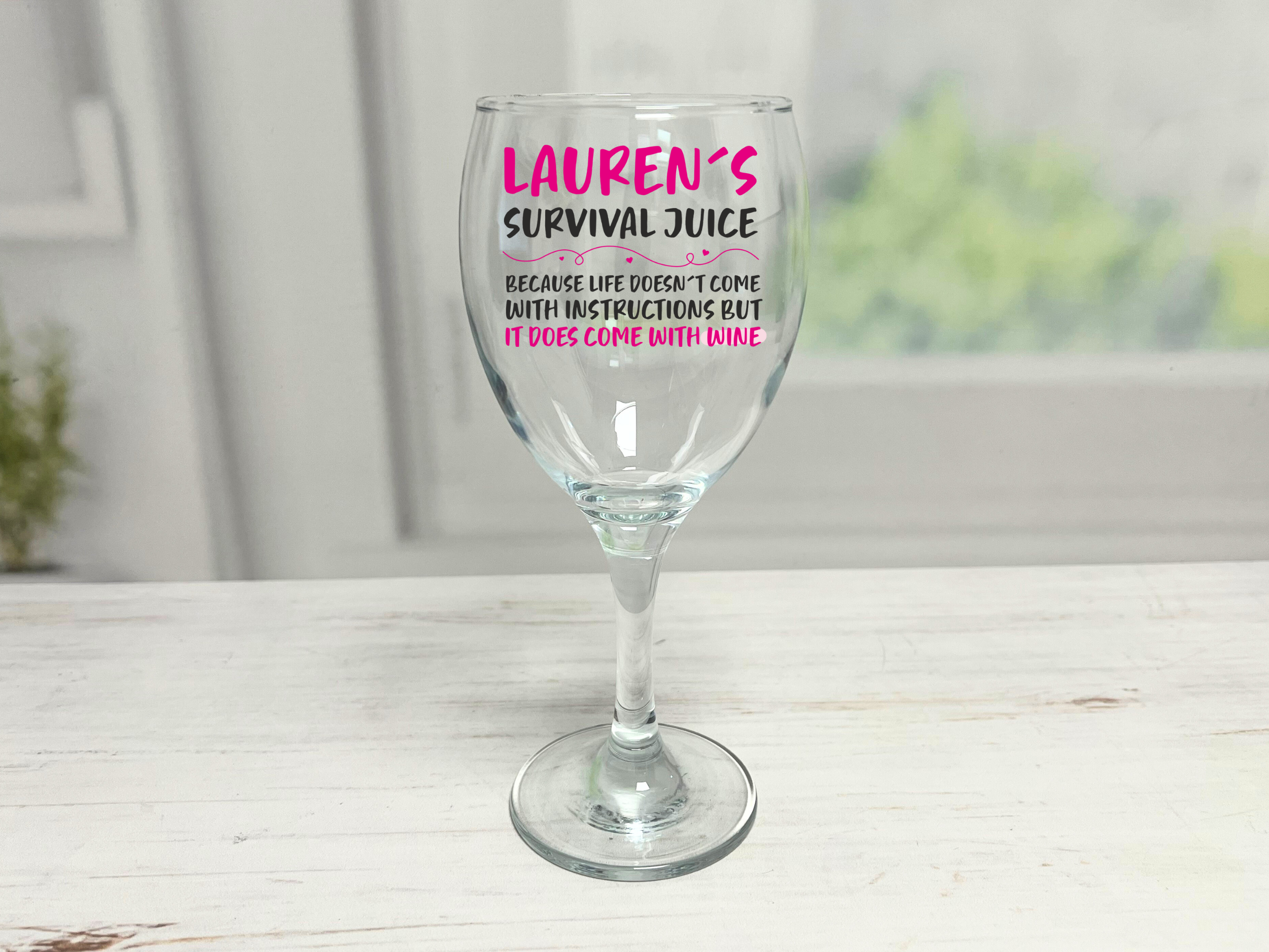 Personalised Wine Glass - Drink Glass