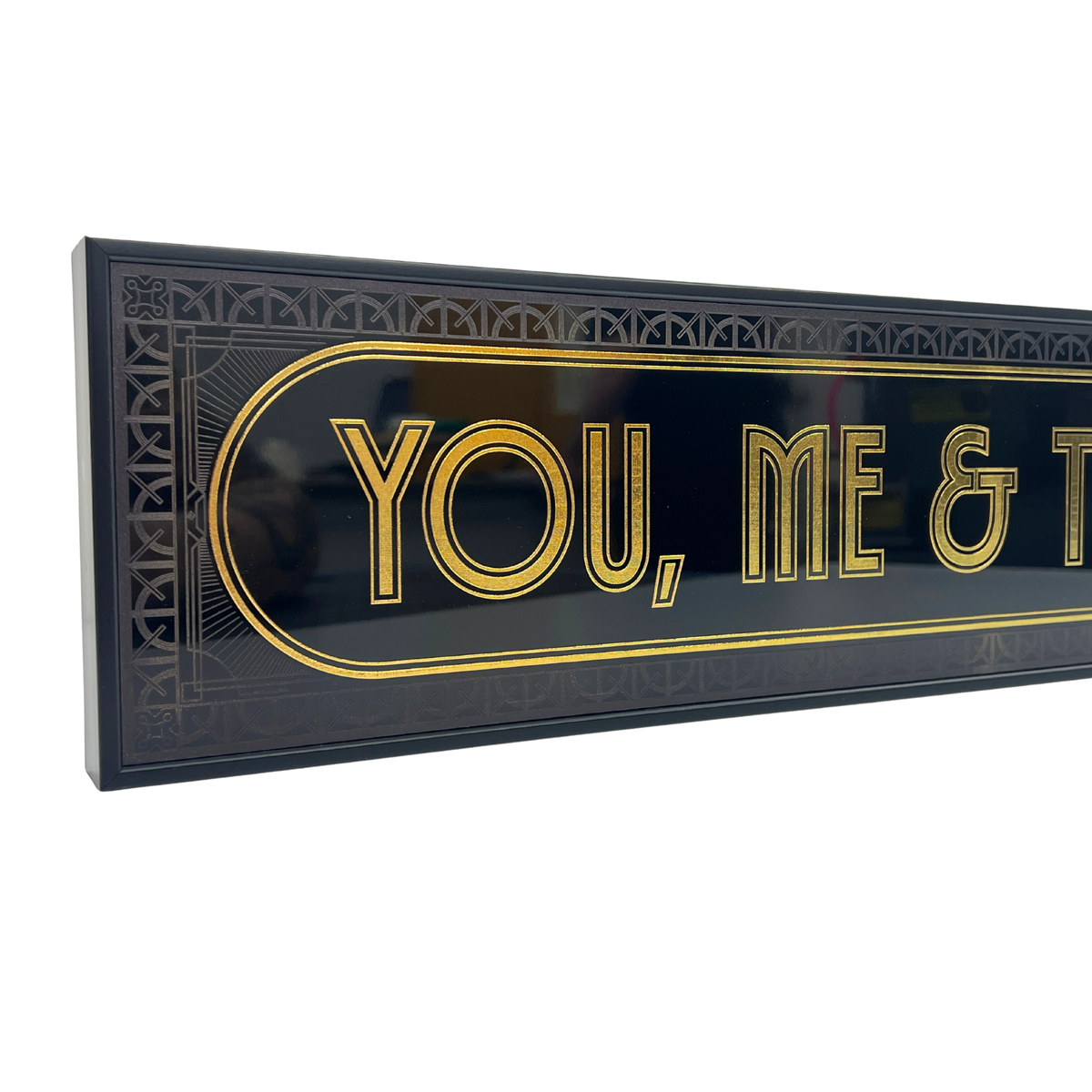 You, Me & The Dog - Signature Foil Frame
