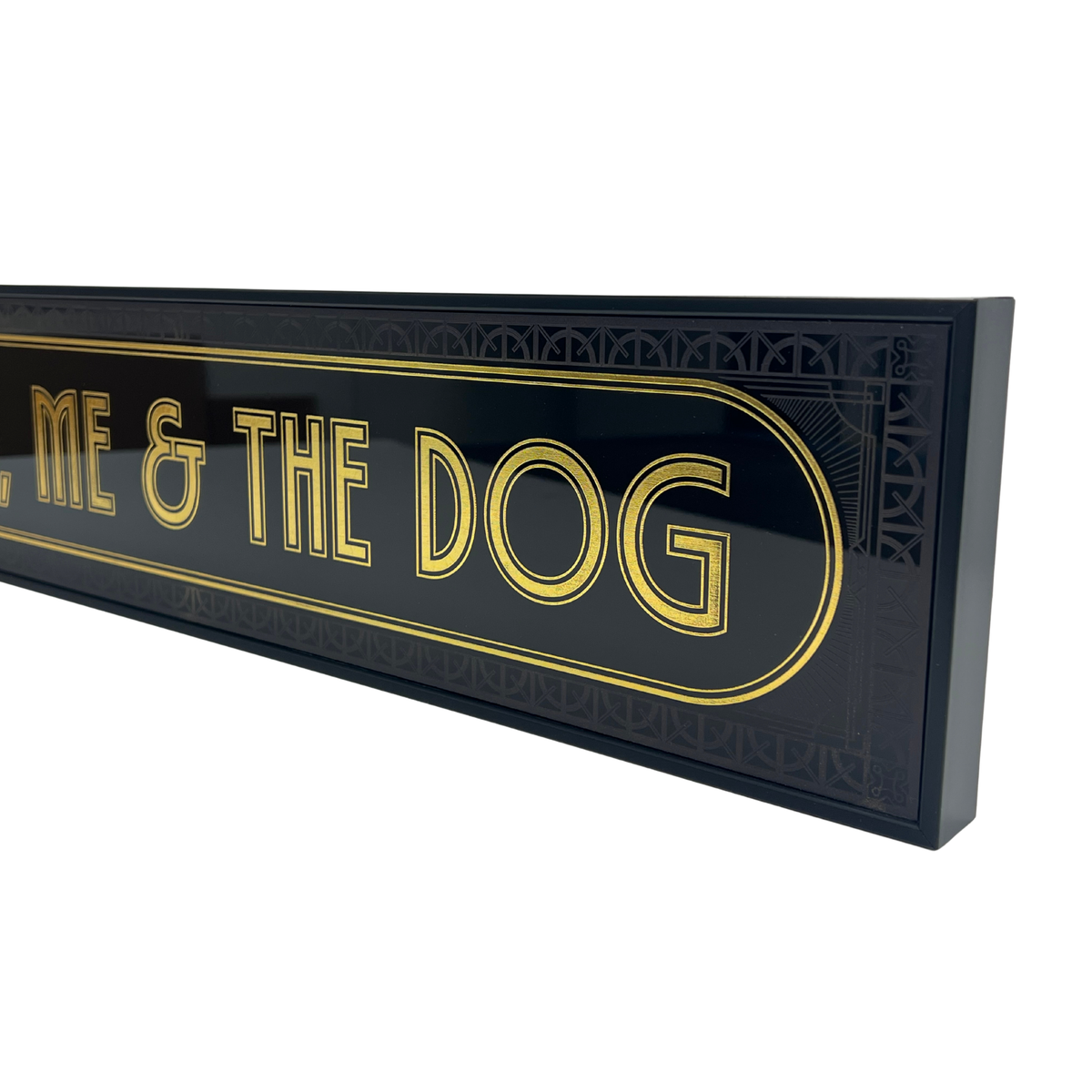 You, Me & The Dog - Signature Foil Frame