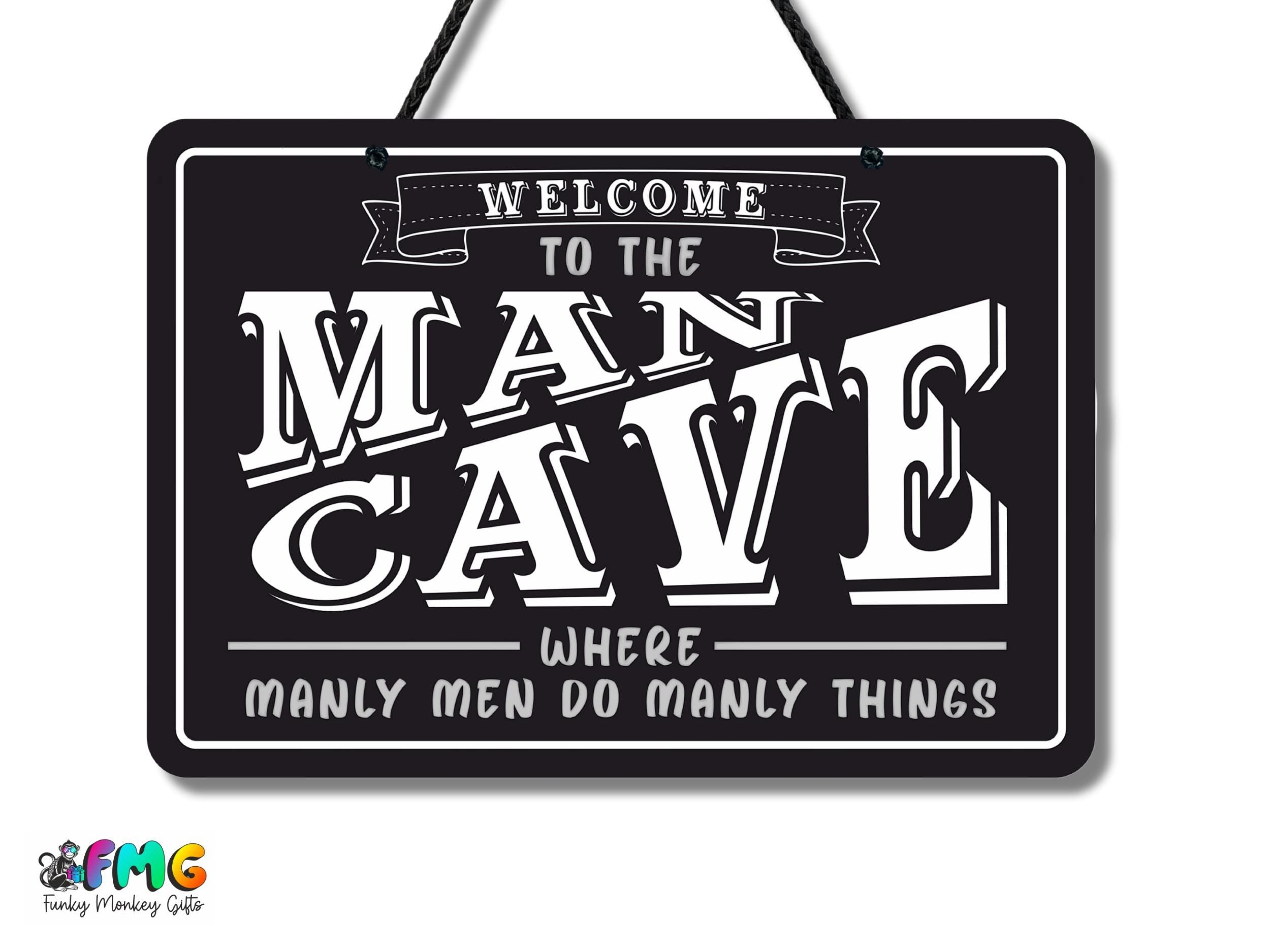 Man Cave | Metal Sign (Available in 2 colours)