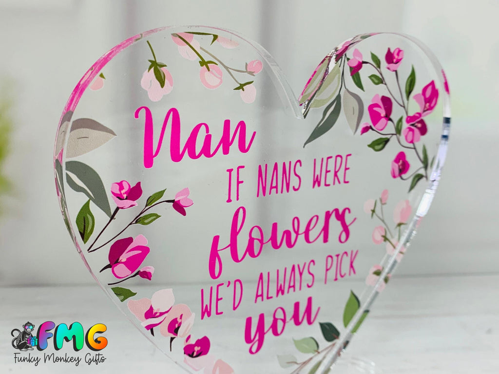 Nan Quote | Acrylic Heart Plaque