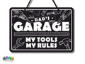 Dad's Garage | Metal Sign (Available in 2 colours)