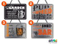 Garden Bar | Metal Signs (Multiple designs)