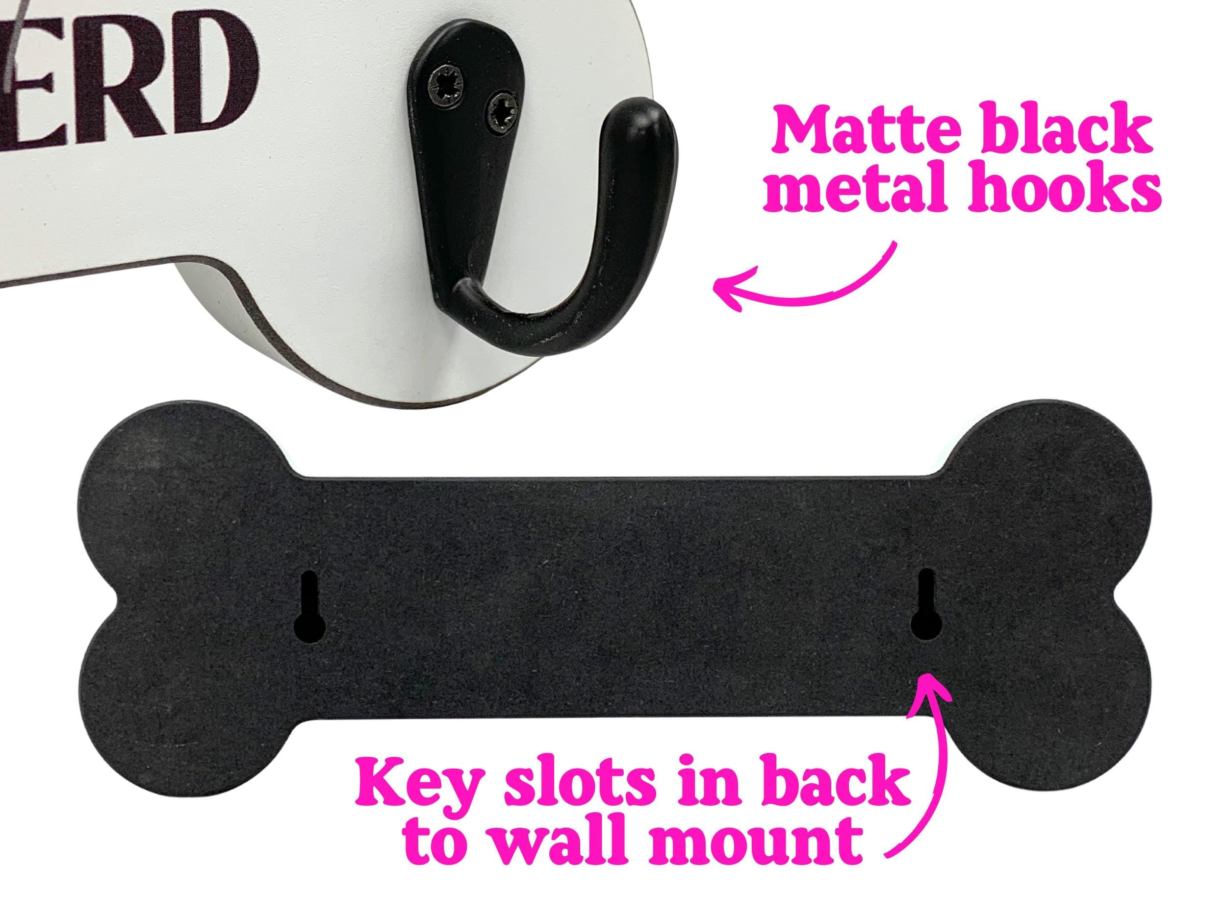 Personalised Dog Name | Bone Shaped Lead Hanger (2 designs to choose from)