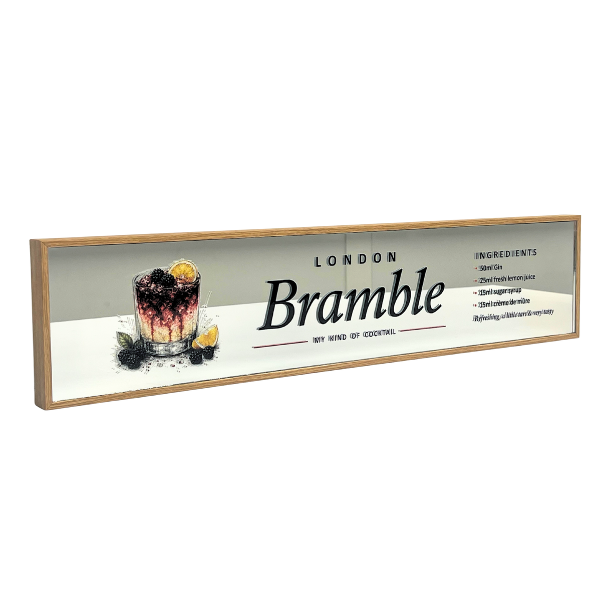 Bramble - My Kind Of Cocktail Mirrored Sign